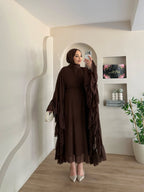 Abaya Papillon en Mousseline